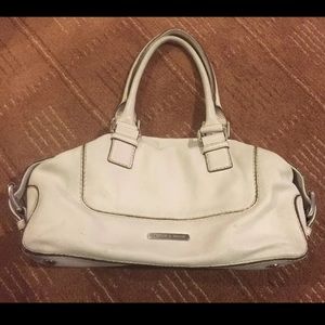 MICHAEL KORS WHITE HANDBAG LEATHER PURSE EXCELLENT CONDITION SHOULDER